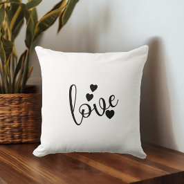 Black & White Throw Pillow Kudde