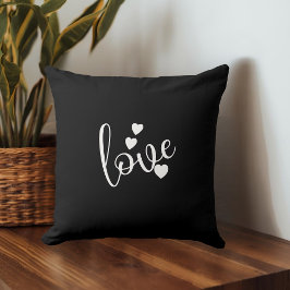 Black & White Throw Pillow Kudde