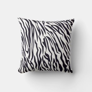 Black White Tiger Kudde