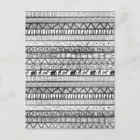 Black White Tribal African Mönster