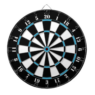 Black White Turcos Blue Dart Board Darttavla
