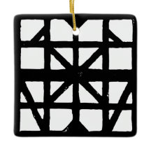 Black & White Tysk halvtimer House-mönster