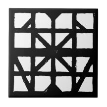 Black & White Tysk halvtimer House-mönster