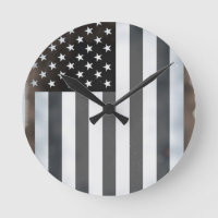 Black & White US American Flagga