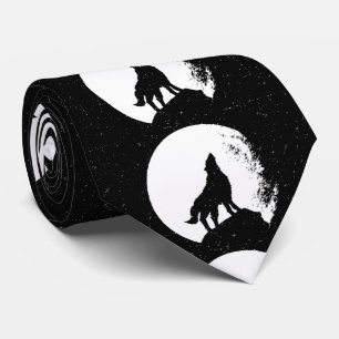 Black White Varg & Måne Silhouette Slips