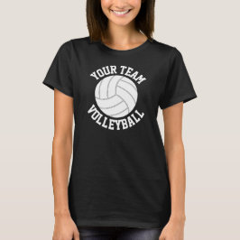 Black & White Volleyball Anpassningsbar Team Namn  Tröja