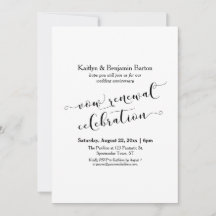 Black White Vow Renewal Firande-årsdagen
