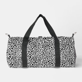 Black & white wild animal print. Snow Leopard Prin