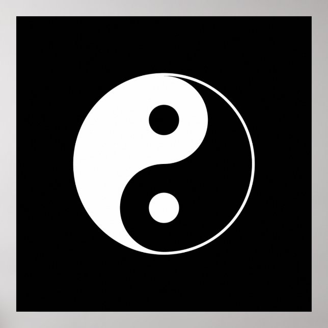Black & White Yin Yang Poster (Framsidan)