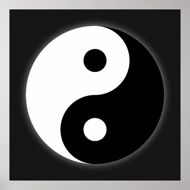 Black & White Yin Yang Poster (Framsidan)