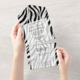 Black White Zebra Animal Print Safari