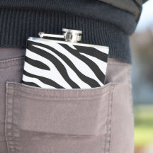 Black & White Zebra mönstrad Safari Wrapped