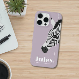 Black White Zebra Rosa add Namn