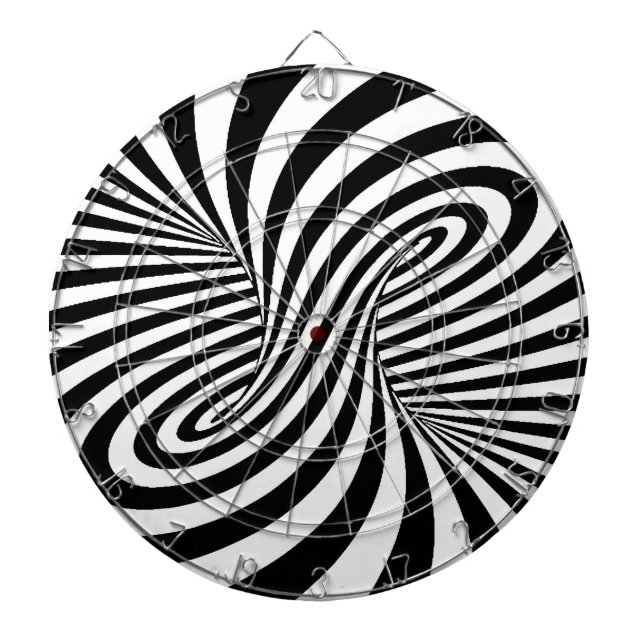 BLACK WHITE ZEBRA SWIRLS MÖNSTER OPTICAL ILLUSION PILTAVLA (Framsidan)
