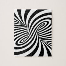 BLACK WHITE ZEBRA SWIRLS MÖNSTER OPTICAL ILLUSION