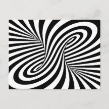 BLACK WHITE ZEBRA SWIRLS MÖNSTER OPTICAL ILLUSION