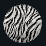 Black White Zebra tryck Animal Safari Darttavla<br><div class="desc">Black White Zebra tryck Animal Safari</div>