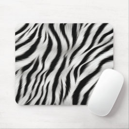 Black White Zebra tryck Animal Safari Musmatta