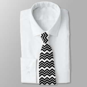 Black White Zigzag Chevron Mönster Design Slips