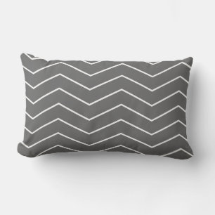 Black White Zigzag Mönster Lumbarkudde
