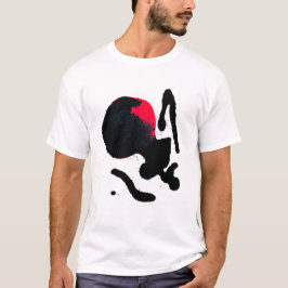 Black Widow Bläck Blot Abstrakt Art T Shirt