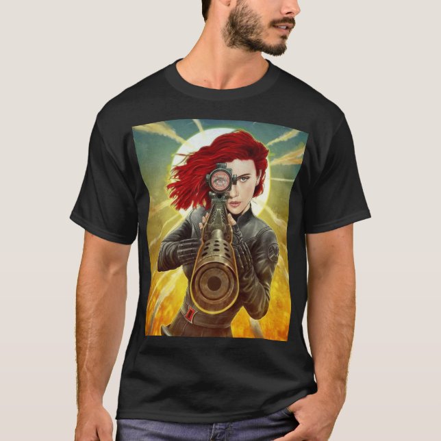 Black Widow – Precision Strike Heroine T Shirt (Framsida)
