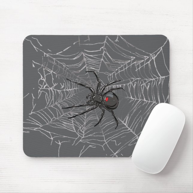 Black Widow Spider And Spiderweb Drawing Art Musmatta (Med mus)