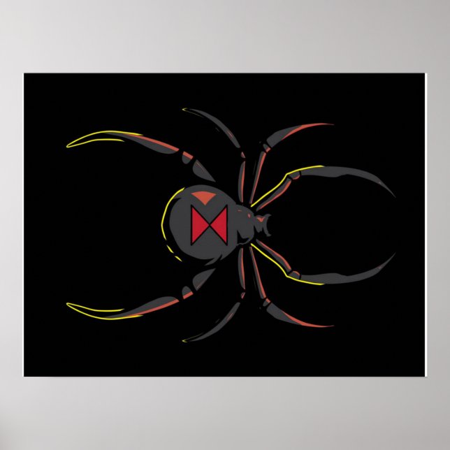 Black Widow Spider Gift | Spider Älskare Poster (Framsidan)