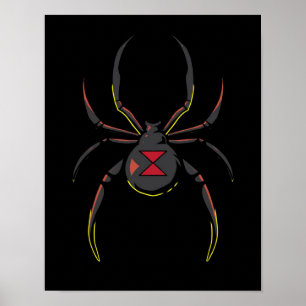 Black Widow Spider Gift Spider Älskare Poster