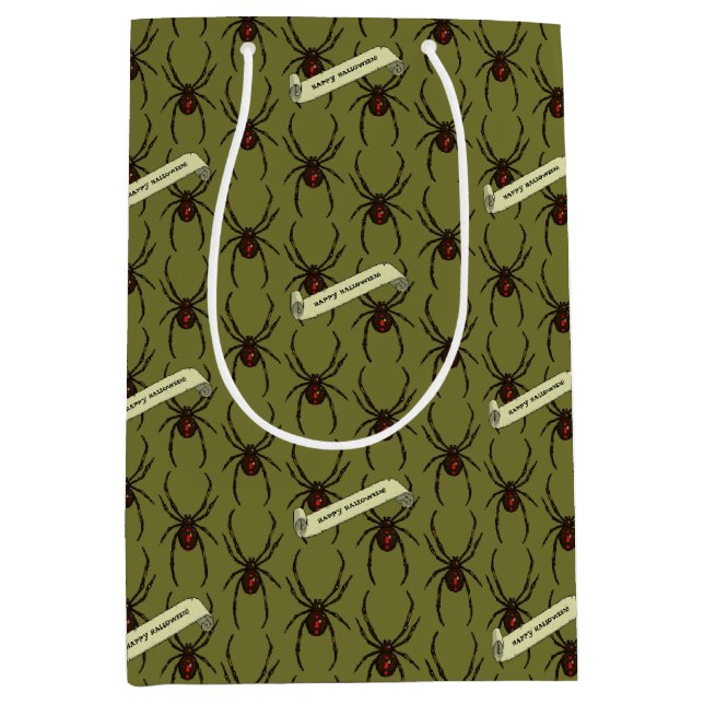 Black Widow Spider Halloween Pixel Art Pattern (Framsidan)