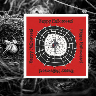 Black Widow Spider Happy halloween Party Pappersservett