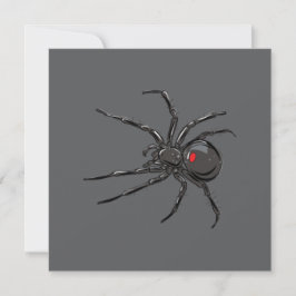 Black Widow Spider Original Teckning Art Kort