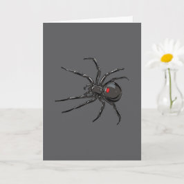 Black Widow Spider Original Teckning Art Kort
