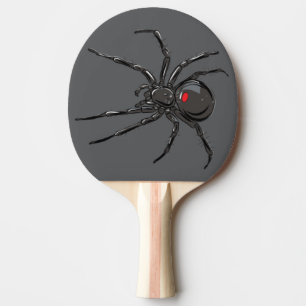 Black Widow Spider Original Teckning Art Pingisracket