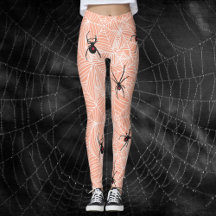 Black Widow Spider Webs Pastel Peach Costume