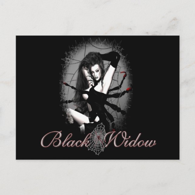 Black Widow Vykort (Framsida)