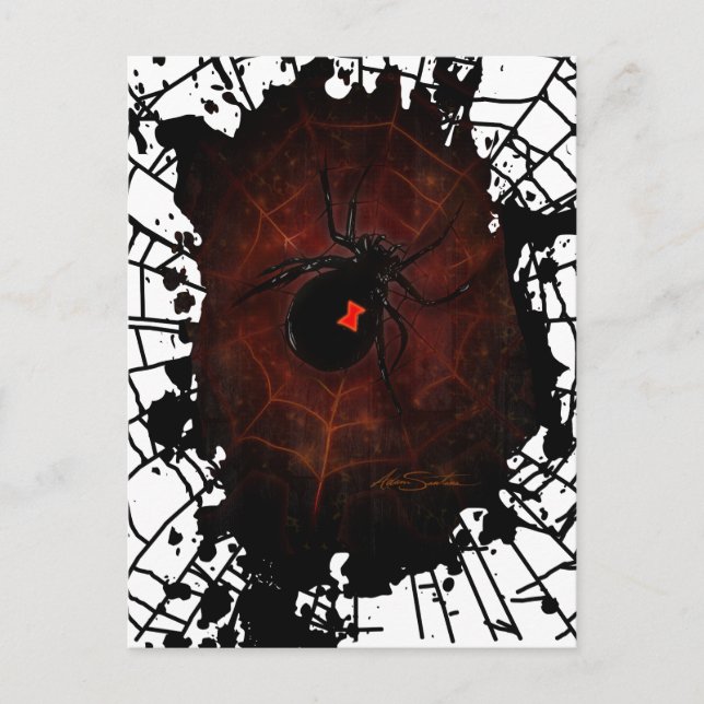 Black Widow Vykort (Framsida)