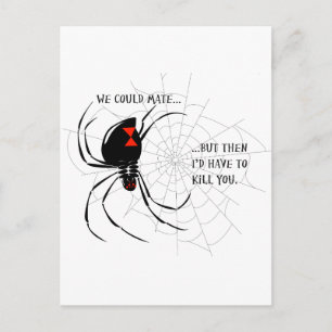 Black Widow Vykort