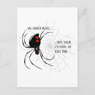 Black Widow Vykort
