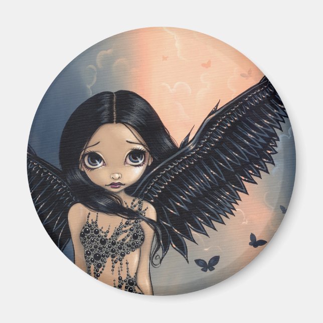 "Black Winged Angel" Magnet (Framsidan)