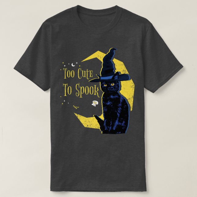 Black Witch Cat Antidepressive Morningstar to cut T Shirt (Design framsida)