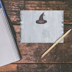 Black Witch Hat Stars Cute Spider Halloween Post-it Block