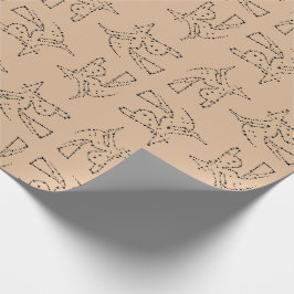 Black Witch of Stars Halloween Presentpapper
