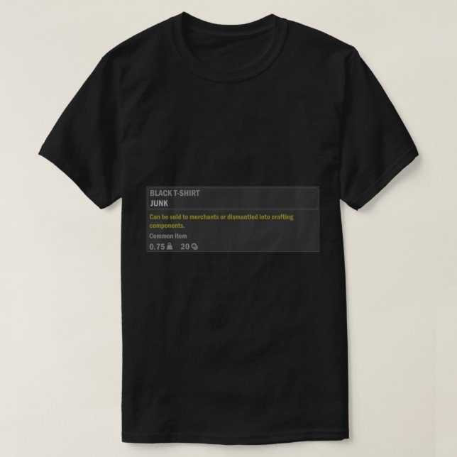 Black Witcher 3 objekt T Shirt (Design framsida)