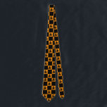 Black Witches Black & Orange Checkered Slips<br><div class="desc">Black Witches Black & Orange Checkered Neck Tie.</div>