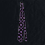 Black Witches Black & Purple Checkered Slips<br><div class="desc">Black Witches Black & Purple Checkered Neck Tie.</div>