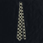 Black Witches Black & Yellow Checkered Slips<br><div class="desc">Black Witches Black & Yellow Checkered Neck Tie.</div>