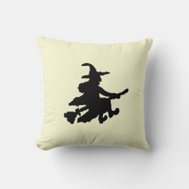 Black Witches on Yellow Kudde
