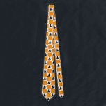 Black Witches Orange & White Checkered Slips<br><div class="desc">Black Witches Orange & White Checkered Neck Tie.</div>