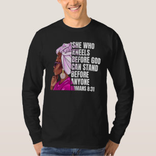 Black Woman African American Quote Black History T Shirt